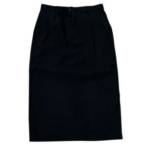 Susan Bristol Vintage Black Midi Straight Skirt Womens Size 10